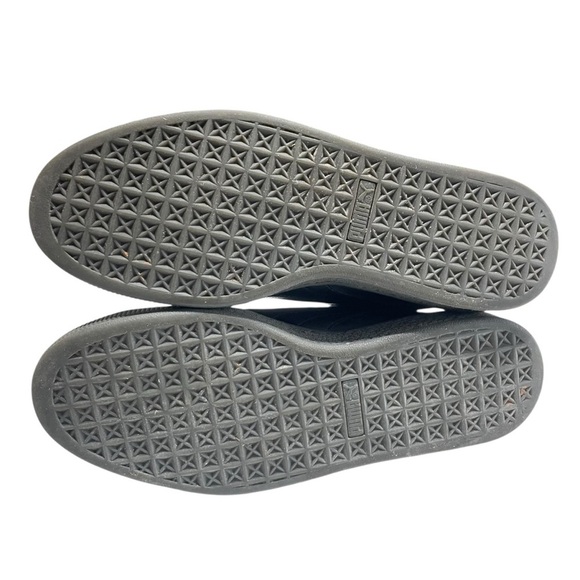 Puma Basket Toe Sneaker shoe lace up Black/white US size 10 - Picture 10 of 13